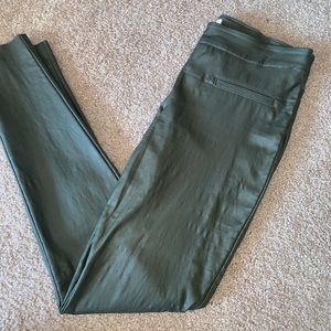 I Love Tyler Madison Faux Leather Olive Green Pant